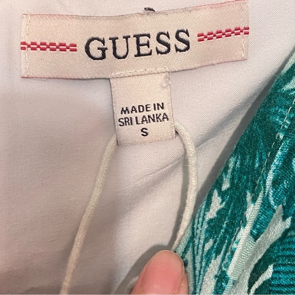 ⚪️ Guess tropical print long sleeve twist dress mini - Picture 3 of 12
